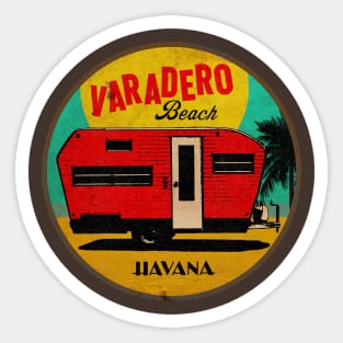 Vintage Varadero Beach Cuba Sticker